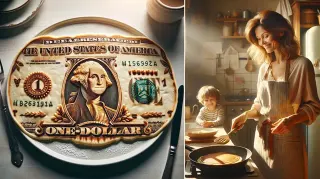 $1 Pancake vs. Priceless Pancake meme card, common rarity