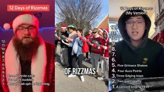 12 Days of Rizzmas meme card, common rarity