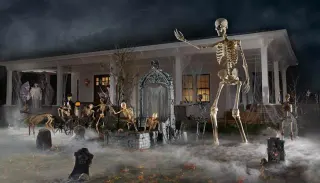 12-Foot Tall Home Depot Skeleton meme card, common rarity