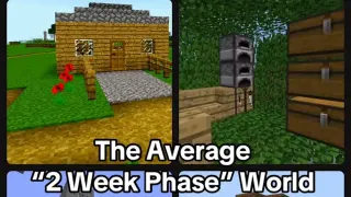 2 Week Minecraft Phase meme card, common rarity