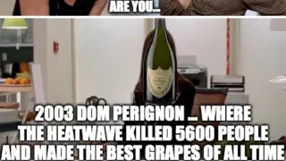 2003 Dom Perignon meme card, common rarity