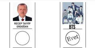 2023 Turkish Presidential Election Ballot meme card, common rarity