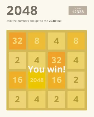 2048 Game meme card, common rarity