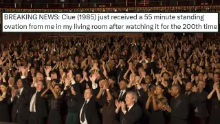 55 Minute Standing Ovation From Me In My Living Room meme card, common rarity