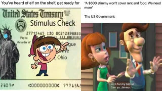 $600 Stimmy meme card, common rarity