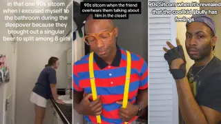 "90s Sitcom When" TikTok Trend meme card, common rarity