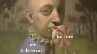 A Little Treat meme card, common rarity