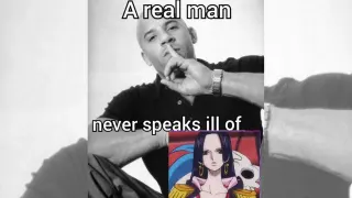 A Real Man Never Speaks Ill Of X meme card, common rarity