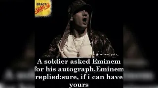 A Soldier Asked Eminem For His Autograph meme card, common rarity