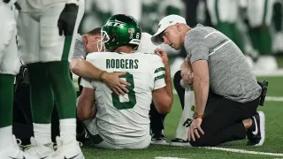 Aaron Rodgers' Achilles Tendon Tear Jokes meme card, common rarity