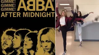 ABBA "Gimme! Gimme! Gimme!" TikTok Dance Trend meme card, common rarity