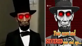 Abraham Lincoln Virus meme card, common rarity