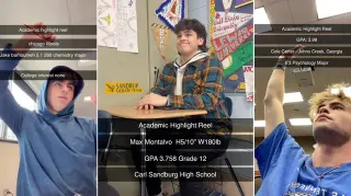 Academic Highlight Reel meme card, common rarity