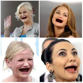 Actresses Without Teeth meme card, rare rarity