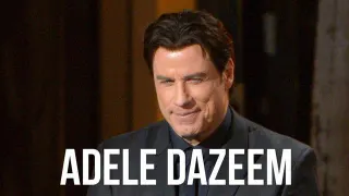 Adele Dazeem / John Travolta Mispronouncing "Idina Menzel" meme card, rare rarity