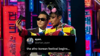 Afro-Korean Festival meme card, common rarity