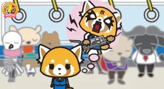 Aggretsuko meme card, rare rarity