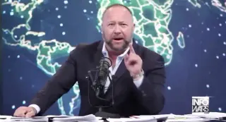 Alex Jones' "I'll Eat Your Ass" Rant meme card, common rarity