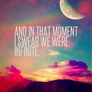 Carte meme And In That Moment I Swear We Were Infinite, rareté rare