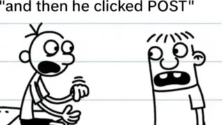 And Then He Clicked Post meme card, common rarity