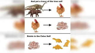 And Yet a Trace of the True Self Exists in the False Self / Circle of Life meme card, common rarity