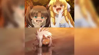 Anime Girls Laughing At Anime Girl In Mud meme card, common rarity