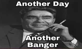 Another Day Another Banger meme card, common rarity