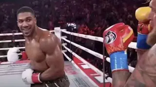 Anthony Joshua Smiling at Jake Paul Before Punching Him meme card, common rarity