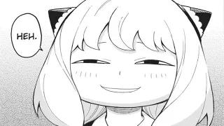 Anya's "Heh" Face / Anya Smug Face meme card, rare rarity