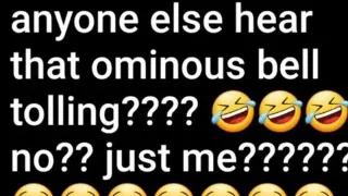 Anyone Else Hear That Ominous Bell Tolling meme card, common rarity