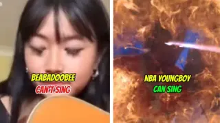 Artists Who Can Sing Vs. Artists Who Can't Sing meme card, common rarity