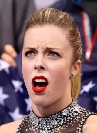 Carte meme Ashley Wagner’s Angry Face, rareté rare