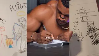 Ashton Hall Writing In His Notebook meme card, common rarity