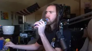 Asmongold Drinks Water For The First Time meme card, common rarity