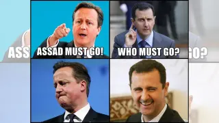 Assad Must Go meme card, rare rarity