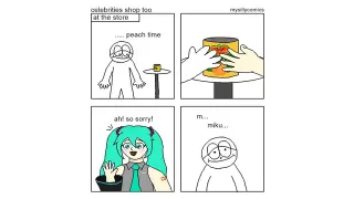 Carte meme At the Store / Peach Time, rareté commune