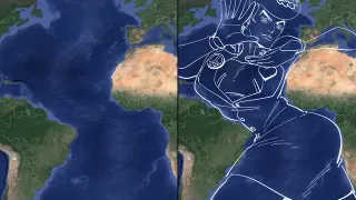 Atlantic Ocean Redraws meme card, common rarity