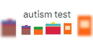 Autism Test Pattern Recognition Parodies meme card, common rarity