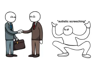Autistic Screeching meme card, epic rarity