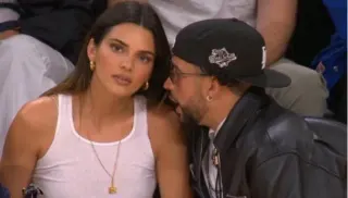 Bad Bunny Explaining To Kendall Jenner meme card, common rarity