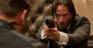 Bad Guys vs. John Wick meme card, common rarity