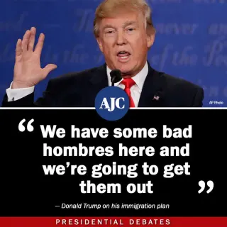 Bad Hombres meme card, rare rarity