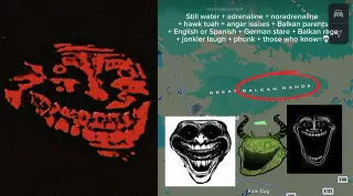 Balkan Rage meme card, rare rarity