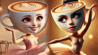 Ballerina Cappuccina (Italian Brainrot) meme card, rare rarity