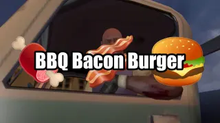 Barbeque Bacon Burger (TikTok Challenge) meme card, common rarity