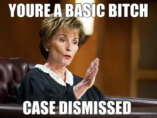 Basic Bitch meme card, rare rarity