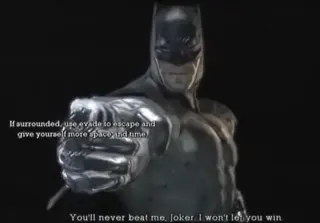 Batman Arkham Game Over Screens meme card, common rarity