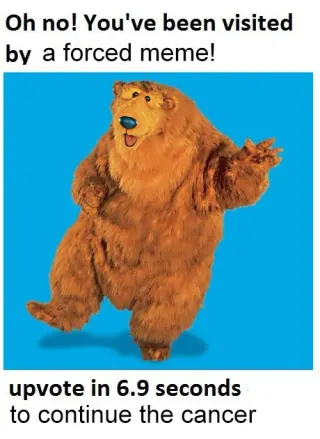 Carte meme Bear In The Big Blue House, rareté commune
