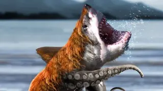Bearsharktopus meme card, rare rarity