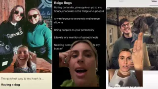 Beige Flag meme card, common rarity